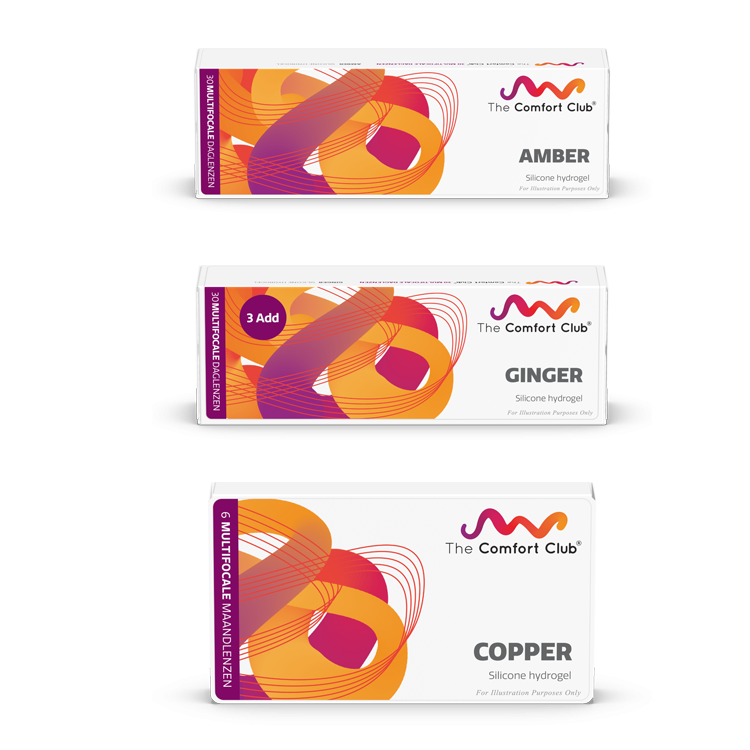 Multifocale lenzen packshots